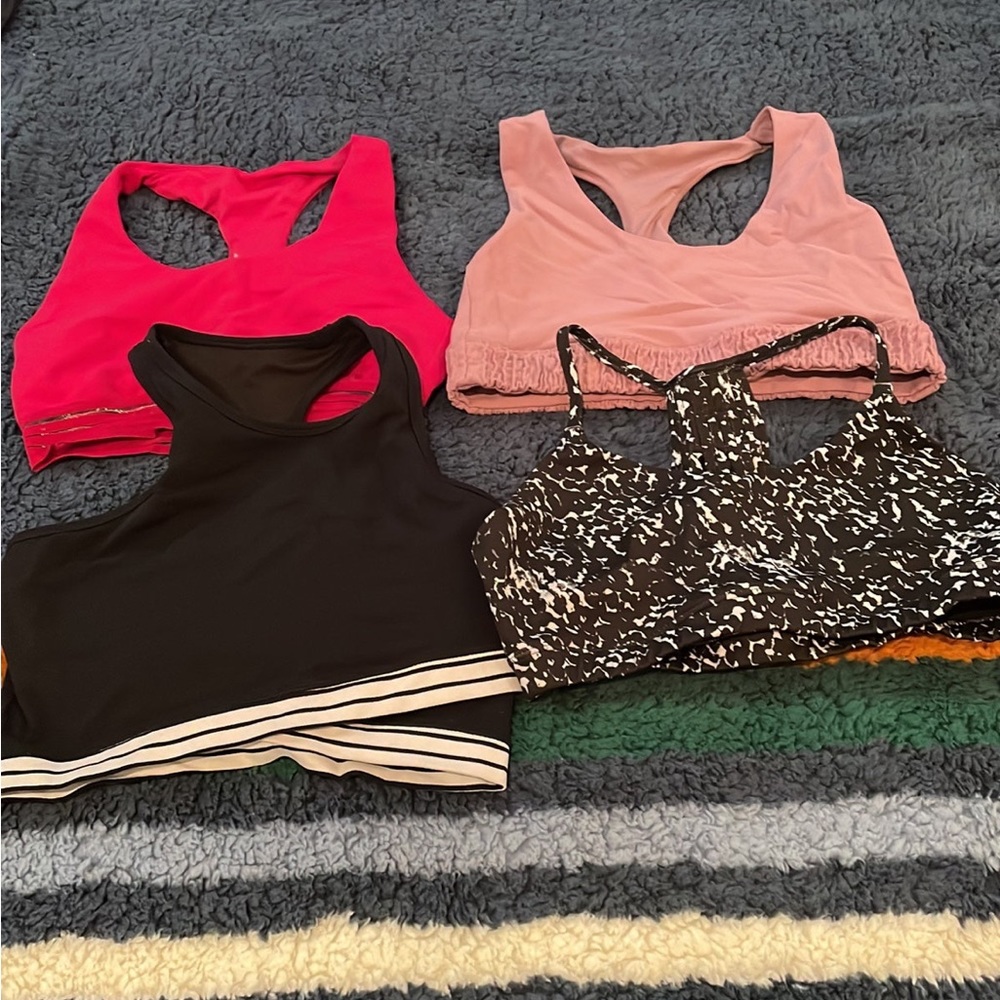 Lot of 4 Glyder Apparel Sport Bras